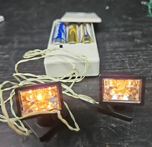 Lemax Spotlights Weihnachten Halloween Dorf 2er Set Lichter getestet / ohne Batterien - Bild 1 von 7