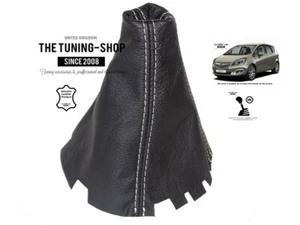 Faltenbalg Schalthebel für Opel Meriva B 2010-2017 Leder Surpiq Weiß - Bild 1 von 5