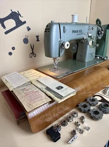 Nähmaschine Phoenix 283 Automatic Näht Jeans Leder Seide Top Mit Zubehör ✅ - Bild 1 von 14