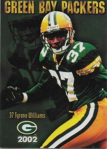2002 Green Bay Packers Police #8 Tyrone Williams Nebraska
