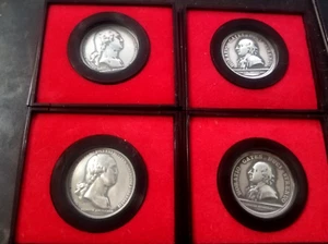 LOT OF 4 Silver Tone General Horatio Gates WASHINGTON Mint Medal Coin Token - Picture 1 of 1