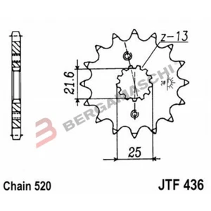 RITZEL JT 436 Z15 15 ZÄHNE JT SPROCKETS für Aprilia 250 RS 1995-2002 - Bild 1 von 2