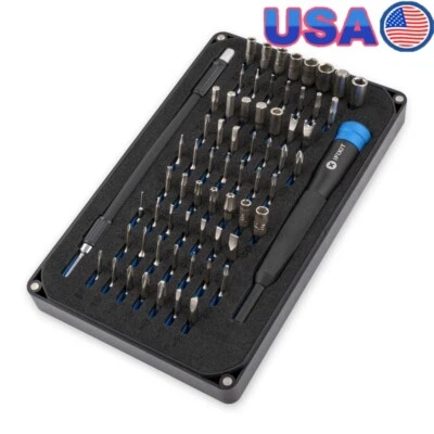 Juego de brocas de destornillador de precisión de 64 piezas Kit de herramientas magnéticas Reparación electrónica Nuevo Foto 1 de 4