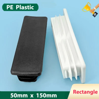 Tapón de tubo rectangular 50x150 mm PE plástico tapones de extremo tapones de tubo tapones Foto 1 de 4