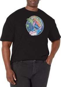 Disney Big & Tall Lilo & Stitch Men's Tops Short Sleeve T-Shirt, Black, 4X-Large - Picture 1 of 3