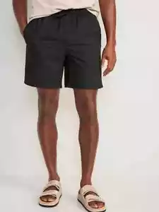 Nuevo con etiquetas Pantalones cortos de tabla antiguos marinos negros lisos baúles 7 pulgadas entrepierna para hombre pequeños grandes - Imagen 1 de 3