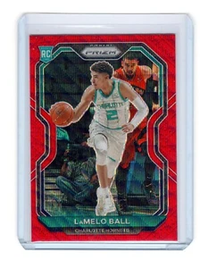 LaMelo Ball 2020-21 Panini Prizm Rookie RC #278 Red Wave Charlotte Hornets - Picture 1 of 9