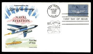 Mayfairstamps US FDC 1961 Naval Aviation 50 Yrs Airplane First Day Cover aau_190 - Picture 1 of 2