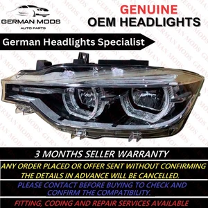 BMW 3 SERIES F30 F31 F80 LCI LED COMPLETE HEADLIGHT LEFT SIDE GENUINE 7214797 - Picture 1 of 10
