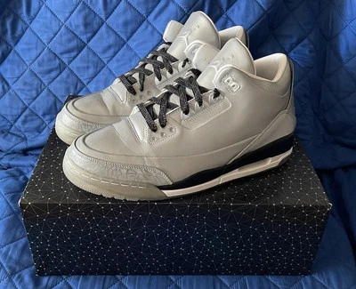 Size 10 - Nike Air JORDAN 3 5Lab3 3M 2014 Reflective Silver 631603–003 OG All - Image 1 of 4
