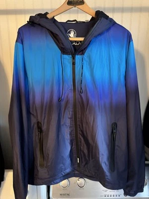 Body Glove Hombre Talla L Azul Ombre Ligero Cortavientos Chaqueta de Lluvia $175 Foto 1 de 4