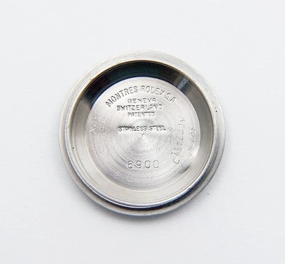 Genuine Rolex Ladies Date 6900 6917 Stainless Steel Watch Case Back Caseback - Image 1 of 4