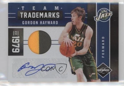 Panini Limited Materials Prime 11/25 Gordon Hayward #20 2011 automático Foto 1 de 3