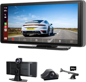Wireless Apple Carplay Screen for Car 4K Dash Cam, 10.26" Portable Apple    2874 - Picture 1 of 6