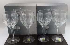 4 Waterford Crystal Lismore Traditions Water Wine Glasses Goblets All Purpose - Picture 1 of 10