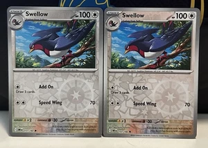 (2er Set) Pokemon Destined Rivals Reverse Holo TCG Karte - Swellow (157/182) - Bild 1 von 1