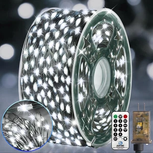 203FT Outdoor Christmas Fairy Lights Plug In,600 LED String Lights Outdoor Water - Picture 1 of 12