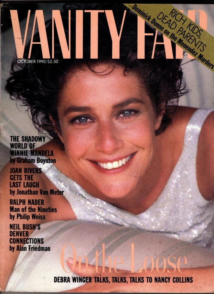 1990 Vanity Fair October-Debra Winger; Menendez Brothers; Robin Wright; J Rivers - Image 1 of 1