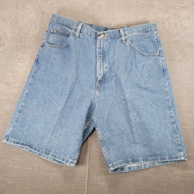 Wrangler Y2K мужской расслабленный крой джинсовой ткани Jean шорты синий размер 38 новый - Изображение 1 из 4