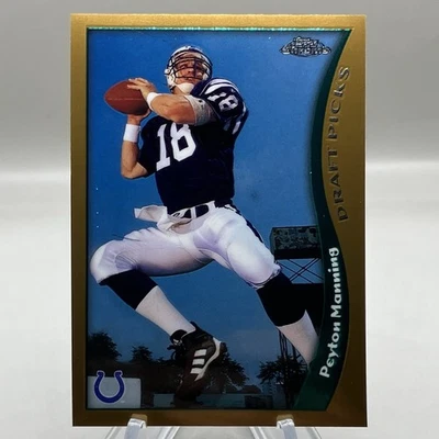 1998 Peyton Manning Topps Chrome #165 Rookie Card RC - Image 1 of 3