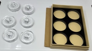 6 griffige Glasgärgewichte mit Blumengriff für Mason 2,75 Zoll mit Box - Bild 1 von 6