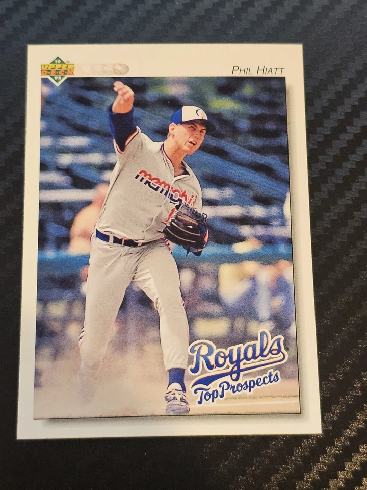 1992 Upper Deck Minor League - Phil Hiatt #176 (RC) Memphis Chicks - Royals - Image 1 of 2