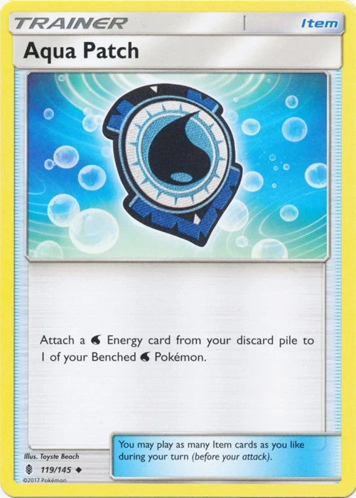 Aqua Patch - 119/145 - Uncommon - Damaged - Image 1 of 1