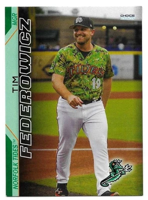 Tim Federowicz Manager 2025 Choice Norfolk Tides #12 Orioles - Image 1 of 2