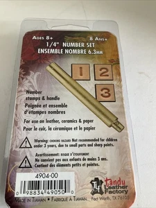 TANDY LEATHER FACTORY 1/4” NUMBER SET - Picture 1 of 5