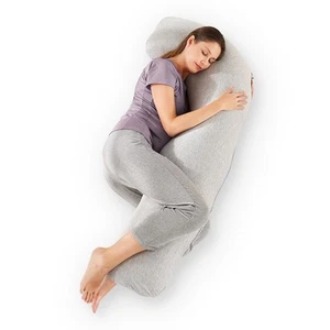 Comfort Pregnancy Pillow - J Shaped Maternity Pillow for Side Sleeping & Nurs... - Picture 1 of 7