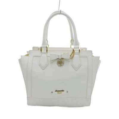 Bolsa de mão Samantha Vega ombro 2 vias bolsa tote com estojo de passe branca/Uo feminina - Imagem 1 de 4