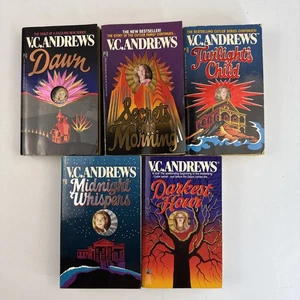 Complete Cutler Series By VC Andrews, 5 Small Paperbacks, Family Saga, Thriller - Foto 1 di 20