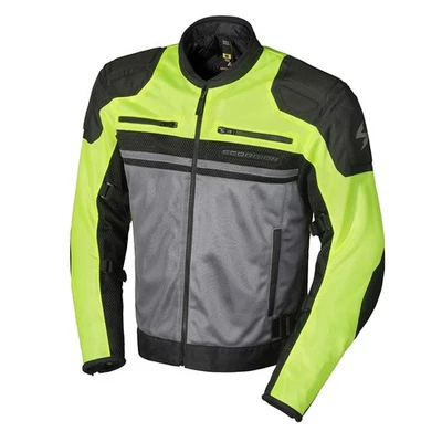 ScorpionEXO Men's Vortex Air Mesh Jacket - Hi-Vis - Medium 14614-4 - Image 1 of 4