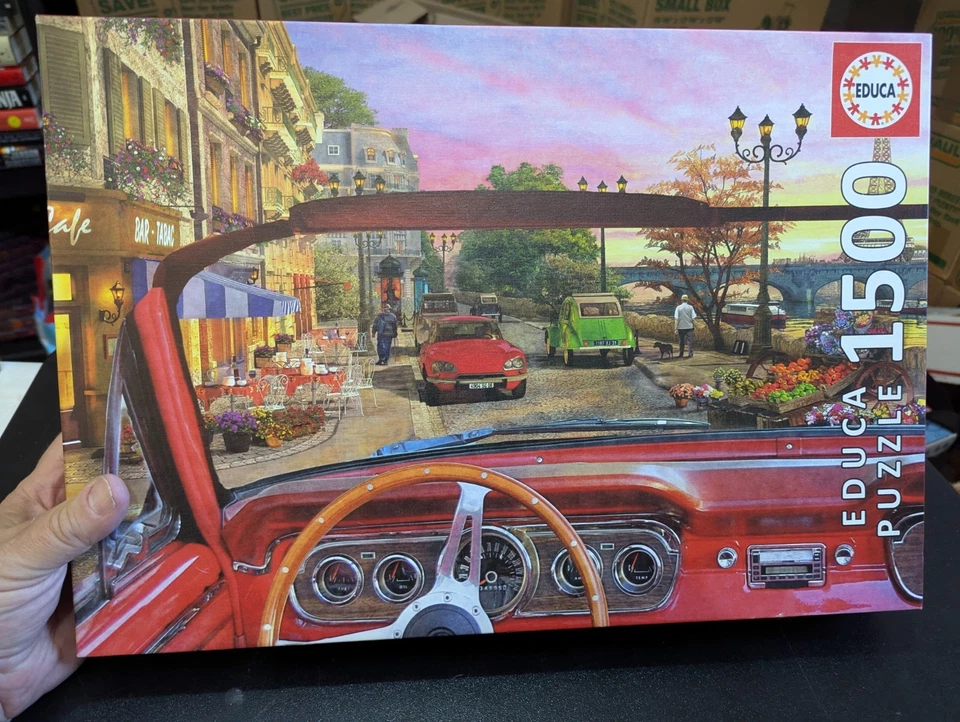 PARIS in a CAR 1500 Piece Puzzle by EDUCA UNCOUNTED BAGGED RARE - Image 1 of 4