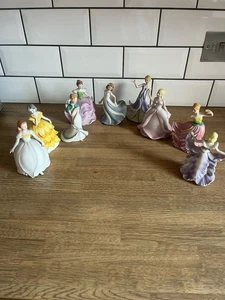 8 Porcelain The Collectors Studio  "Flower Maidens of the Year" 1992 Figurines - Picture 1 of 13