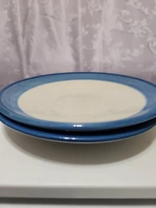 Set of 2 VTG M. A. Hadley Pottery 6" Signed Dessert Bread Plate Plain - Picture 1 of 7