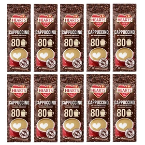 HEARTS Cappuccino mit feiner Kakaonote 10 x 1kg Instant Kaffee Pulver mit Schoko - Bild 1 von 8