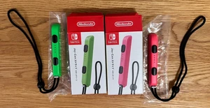 Official Nintendo Switch Japan Neon Green & Pink Joy-Con straps in box great con - Picture 1 of 5