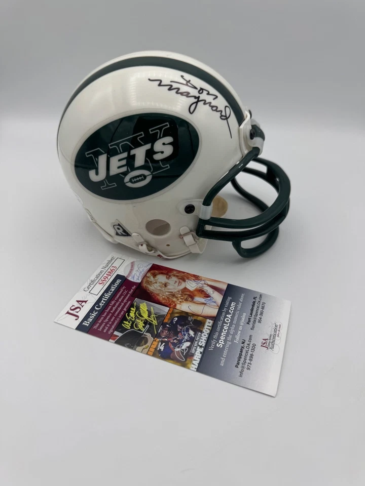 DON MAYNARD NEW YORK JETS SIGNED MINI HELMET - JSA COA - Image 1 of 1