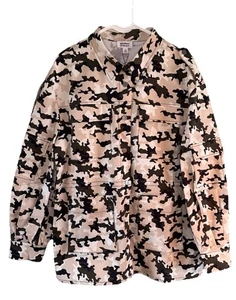 The Drop Camouflage Print Cargo Oversized Jacket SZ Med NWT - Picture 1 of 12