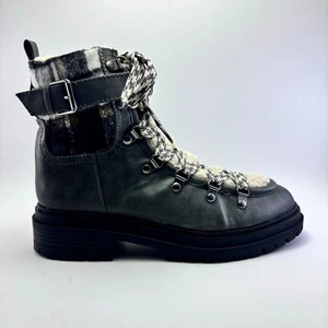 CIRCUS by SAM EDELMAN Gretchen Faux Shearling Hiker Boots Womens Size 9M - Picture 1 of 12