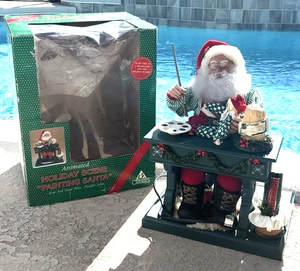 Quadro scena animata Babbo Natale Creazioni natalizie 1994 vintage - LEGGI DESCRIZIONE - Foto 1 di 12