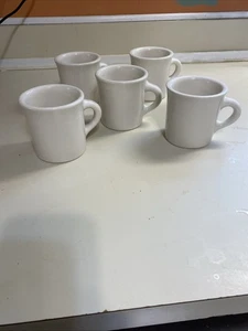 Set Of 5 Homer Laughlin Restaurant Ware Coffee Cups USA Excellent Condition - Picture 1 of 8