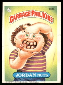 1986 Topps Garbage Pail Kids Series 5 #168b Jordan Nuts - Picture 1 of 2