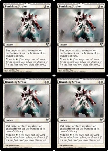MTG - 4x BANISHING STROKE - Avacyn Restored (U) - Image 1 of 1