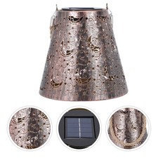 1pc Solar Hollow-out Pendant Lamp Creative Hanging Light Hanging Lamp