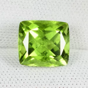 Cojín 3,89 ct LUSTROSO MEJOR GRADO - PERIDOTO NATURAL - Gemas sueltas Ver Vdo WB - Imagen 1 de 2