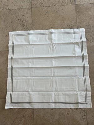 $165 ВОССТАНОВЛЕНИЕ ОБОРУДОВАНИЯ белый итальянский атласный стежок Euro SHAM слоновой кости/дюны новый без ЯРЛЫКОВ - Изображение 1 из 4