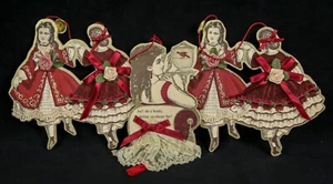 [Lot of 3] WITH TAGS Kurt Adler Victorian Christmas Ornaments 2-sided Dated 1990 - Picture 1 of 5
