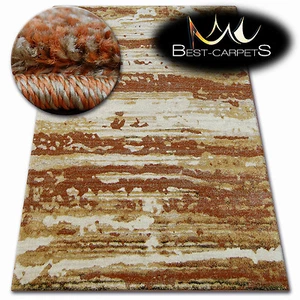 Thick Quality 20mm Modern Design Densely Rugs SHADOW gold 9368 Large Small Size - Picture 1 of 2